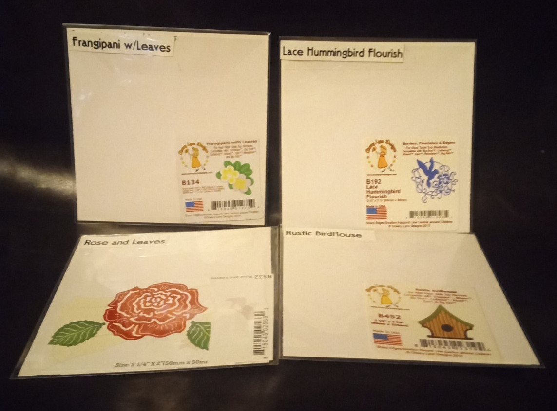 Cheery Lynn Designs, Lot of 4 dies, Frangipani, Hummingbird, Rose &  Birdhouse