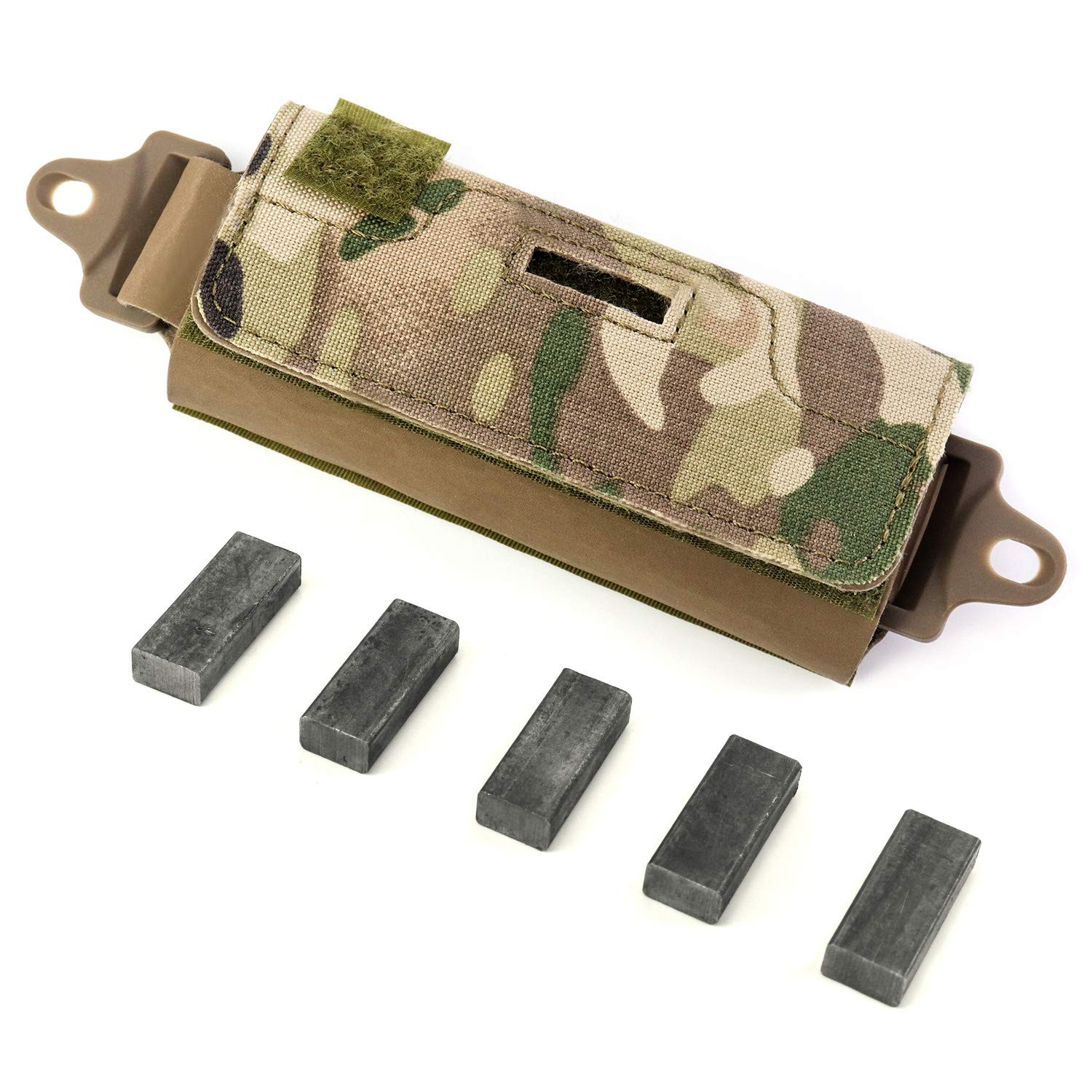 QWORK Helmet Counterbalance Weight Bag, Tactical Counterweight Camo