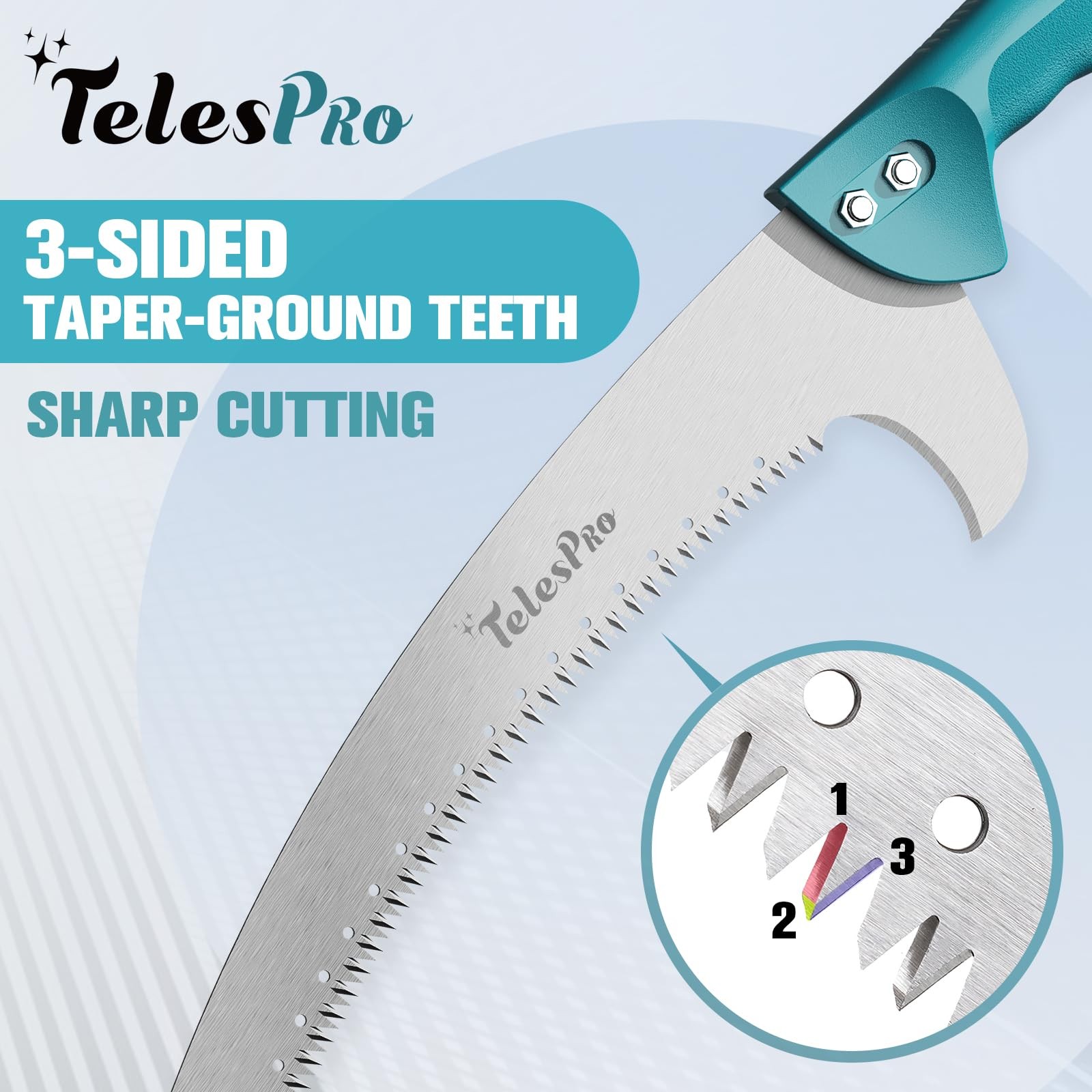 Extendable Tree Trimmer Manual Pole Saw 5-12ft Telescoping Pruning Pole