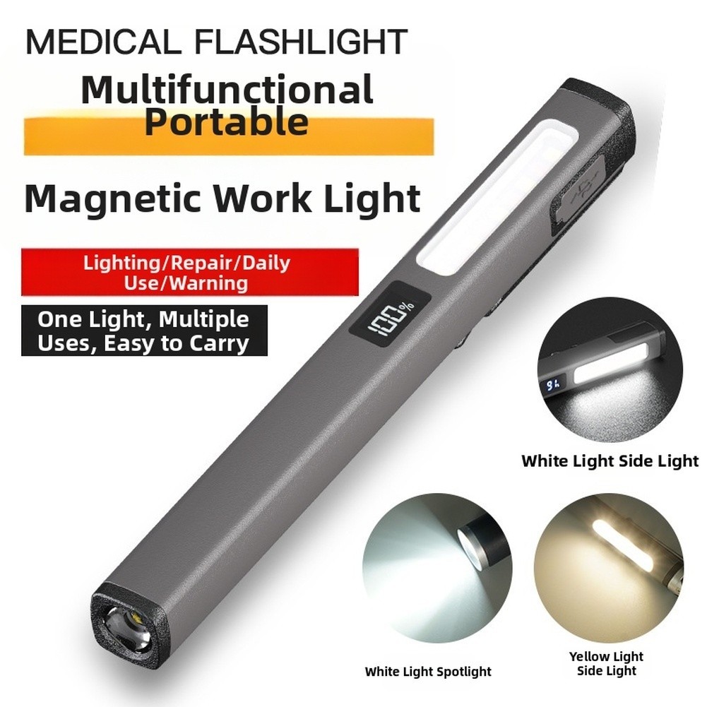 Rechargeable COB Light with Magnetic Attachment 150Lm Spot 500Lm Flood USB