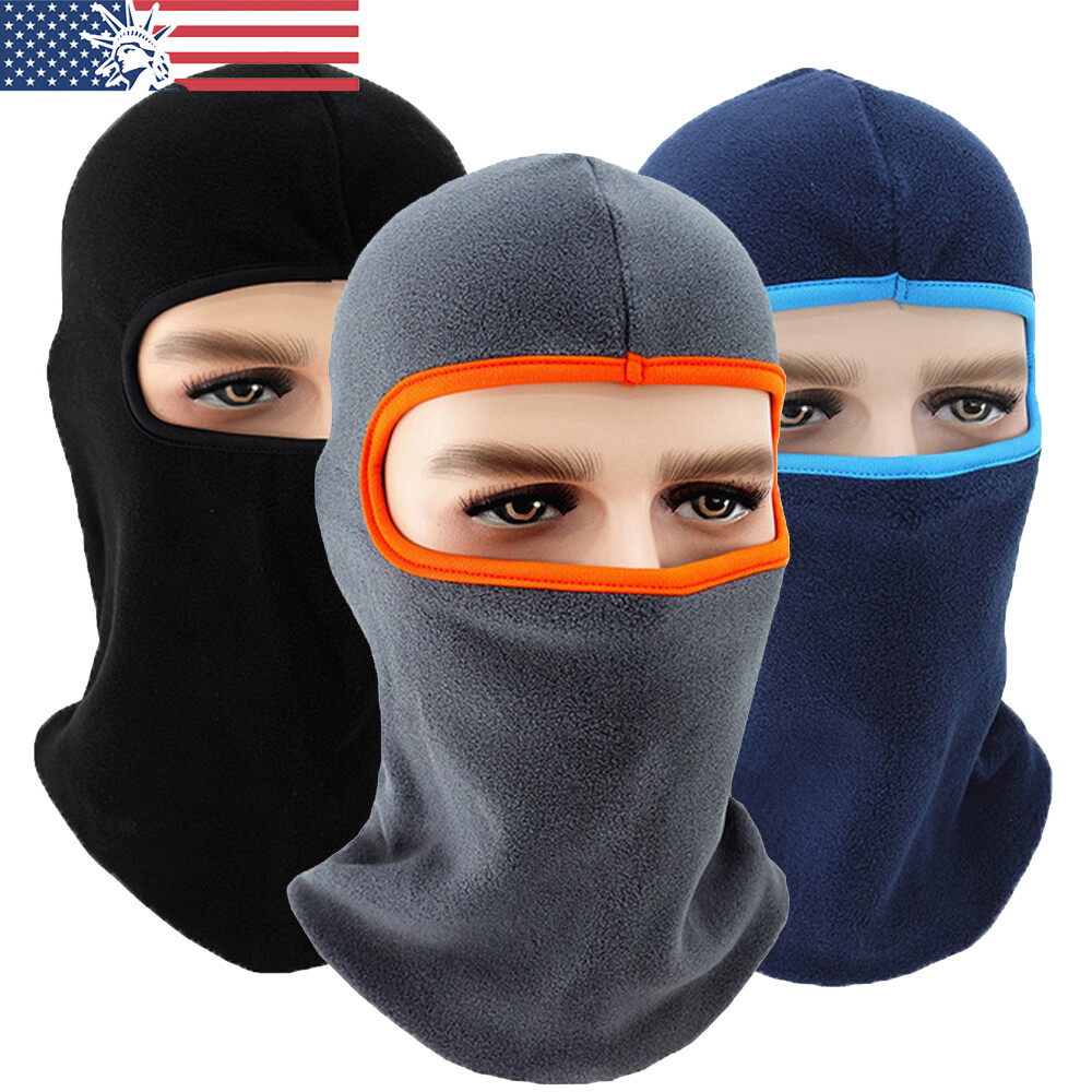 Windproof Fleece Neck Warm Balaclava Ski Full Face Mask for Winter Cold Weather