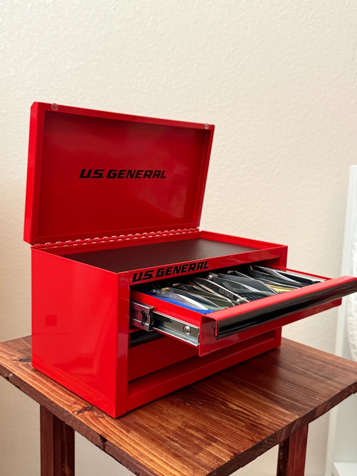 Pocket Knife Organizer for US General & Kobalt Mini Toolbox | 3D Printed| Gray