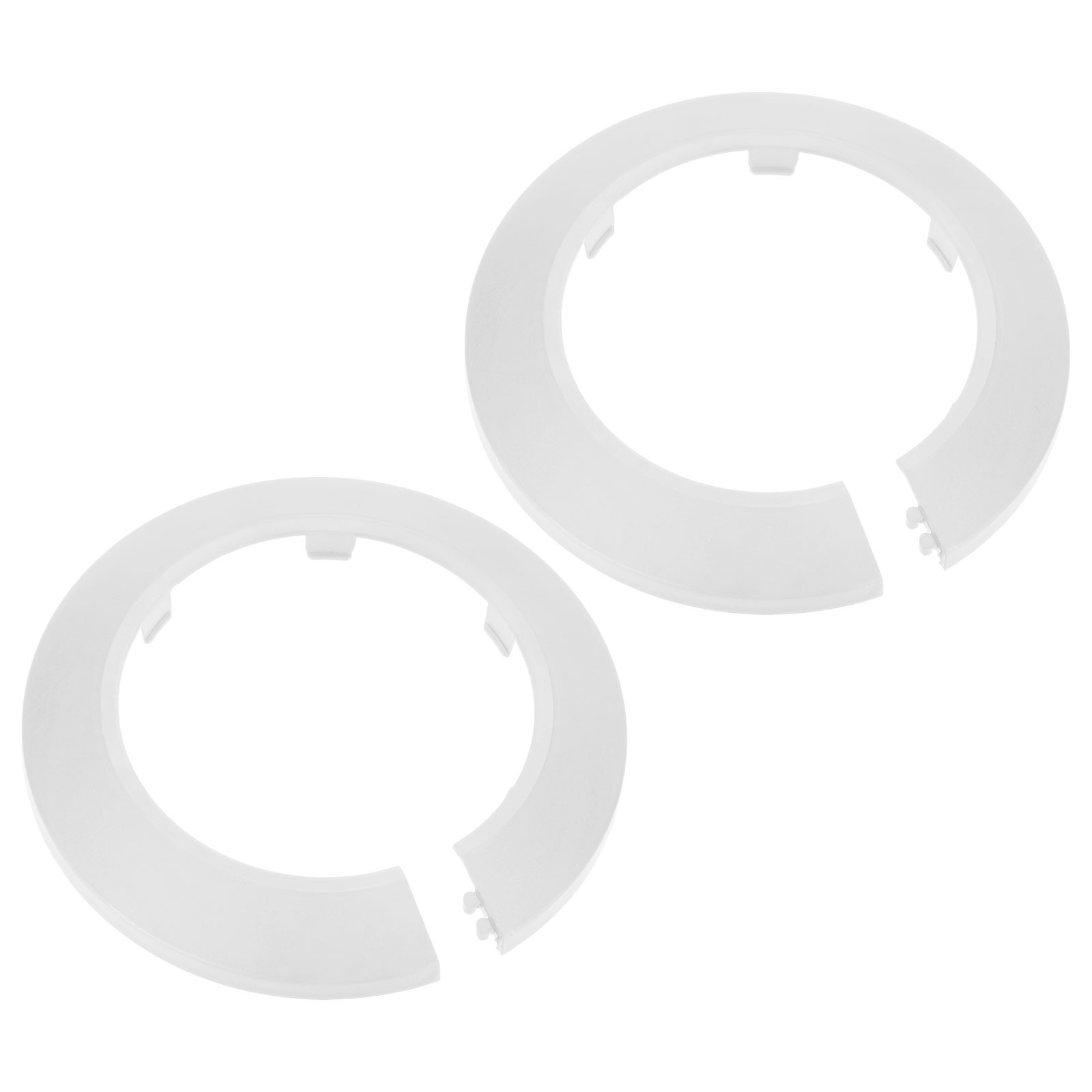 2-Pack Pipe Cover Decoration for 75mm Flange Water Pipe [White]