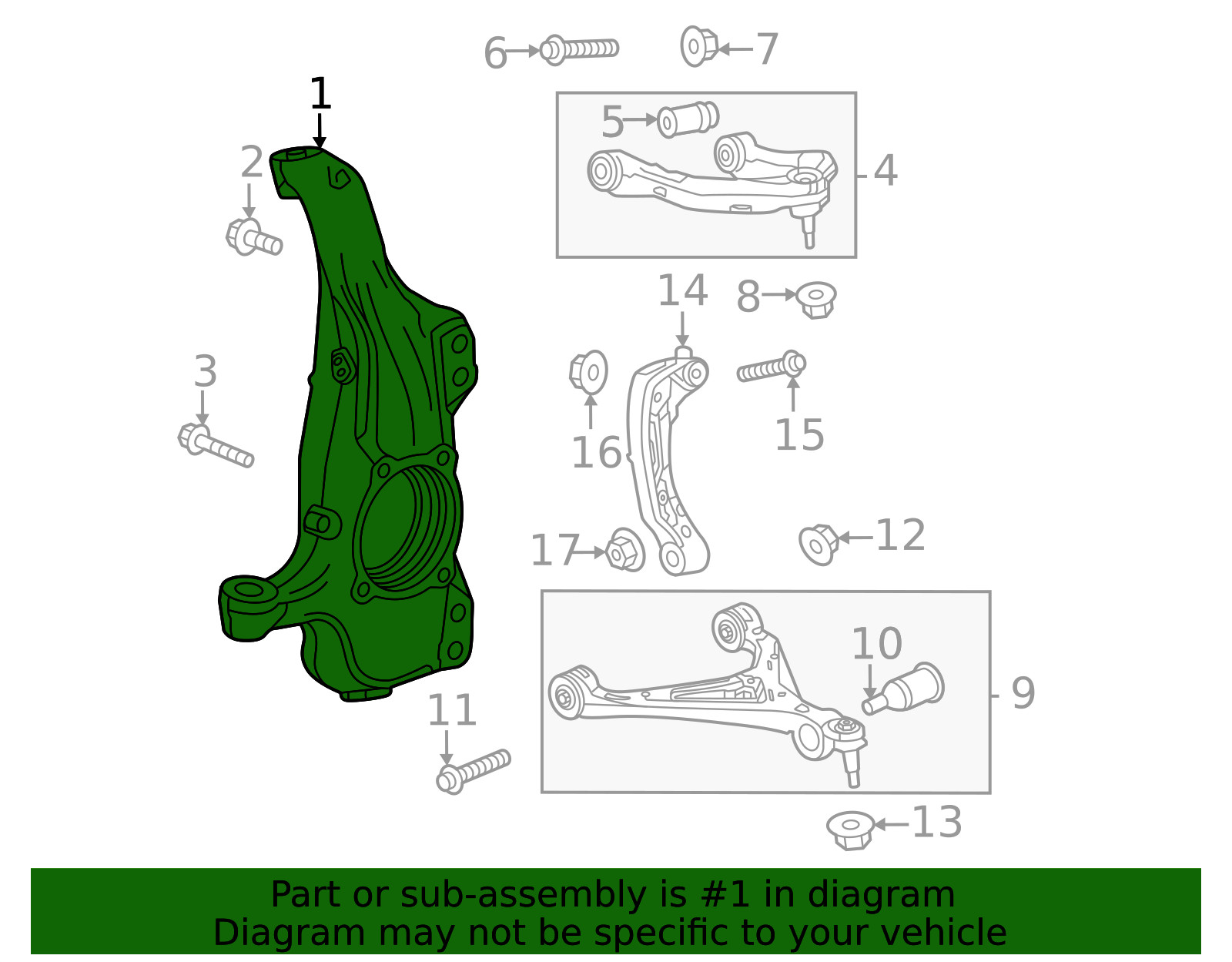 Genuine GM Steering Knuckle 85736671