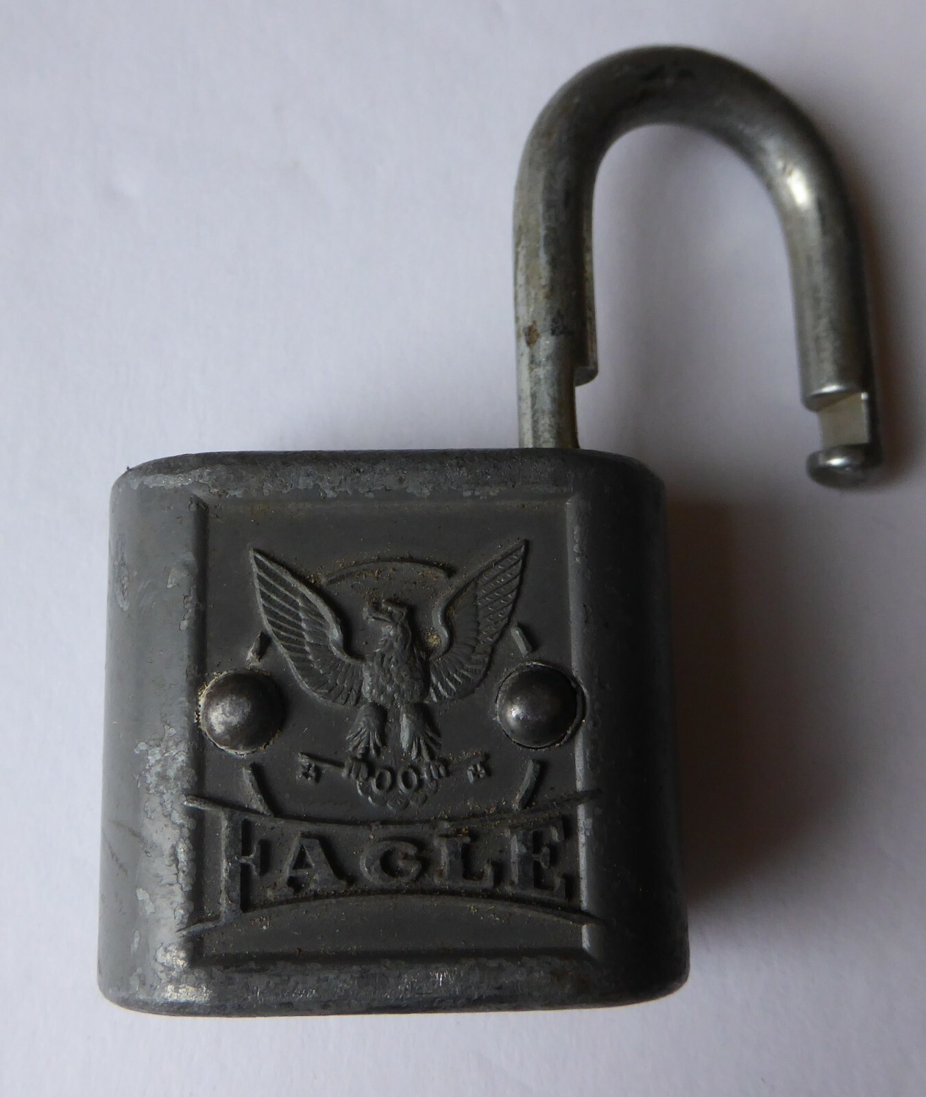 VINTAGE EMBOSSED EAGLE LOCK COMPANY Padlock NO KEY
