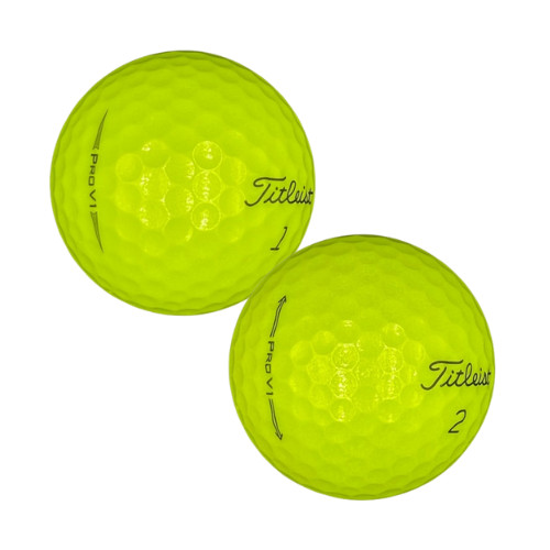 Titleist Pro V1 Mixed Years Yellow AAAA Near Mint 48 Used Golf Balls 4A