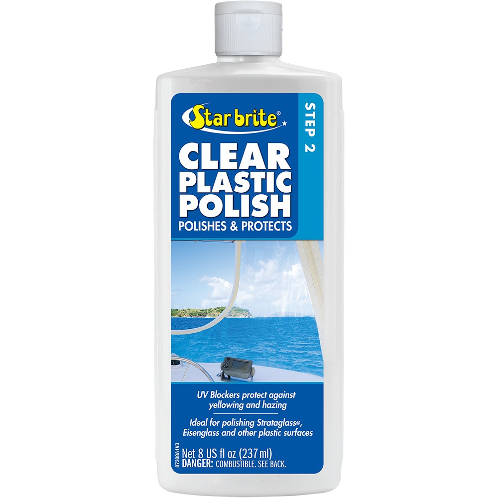 Star Brite Clear Plastic Polish - Step 2 - 8 Oz  87308