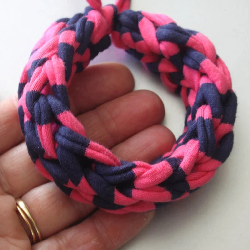 T-Shirt Yarn Knitted Bracelet