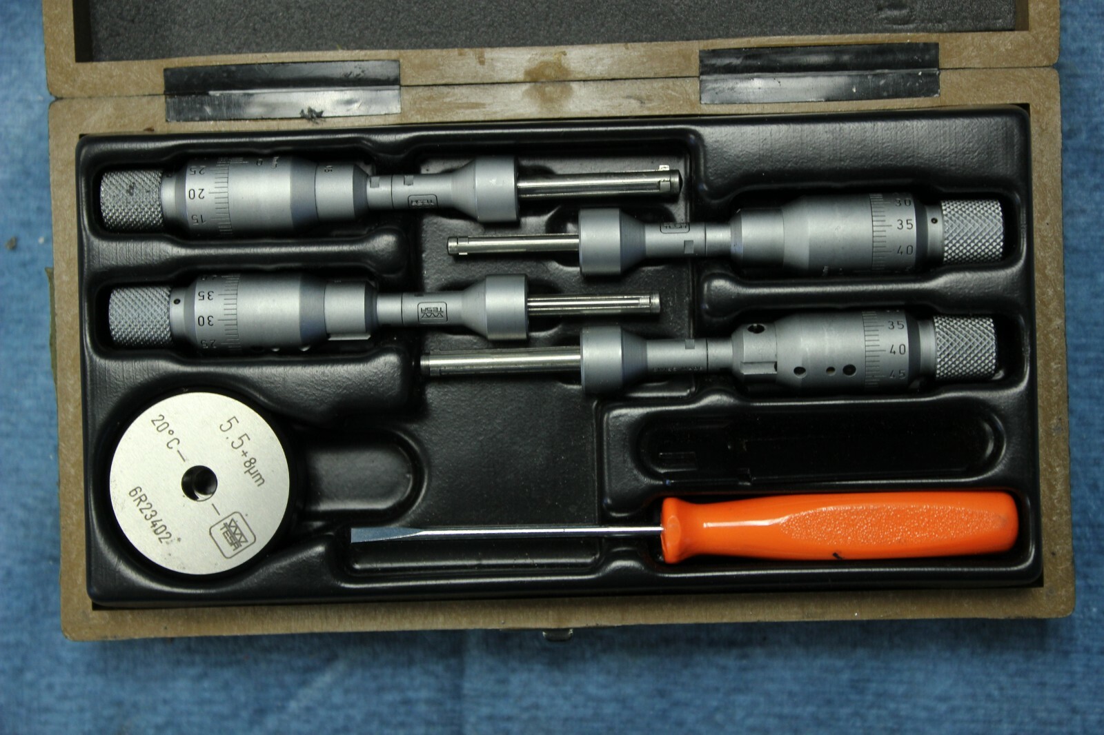 00813409 TESA micro Three Point Internal Micrometer Set 3.5-6.5 mm X-Condition