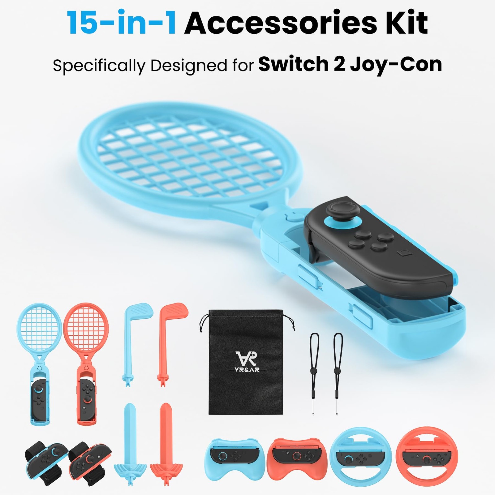 VRandAR 15-in-1 Switch Accessories Kit