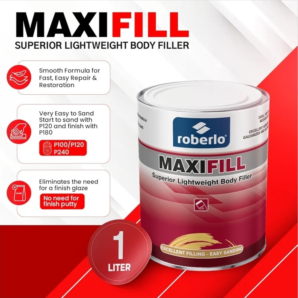 Upper light body filling, easy to sand, lightweight and paintable for car 25g