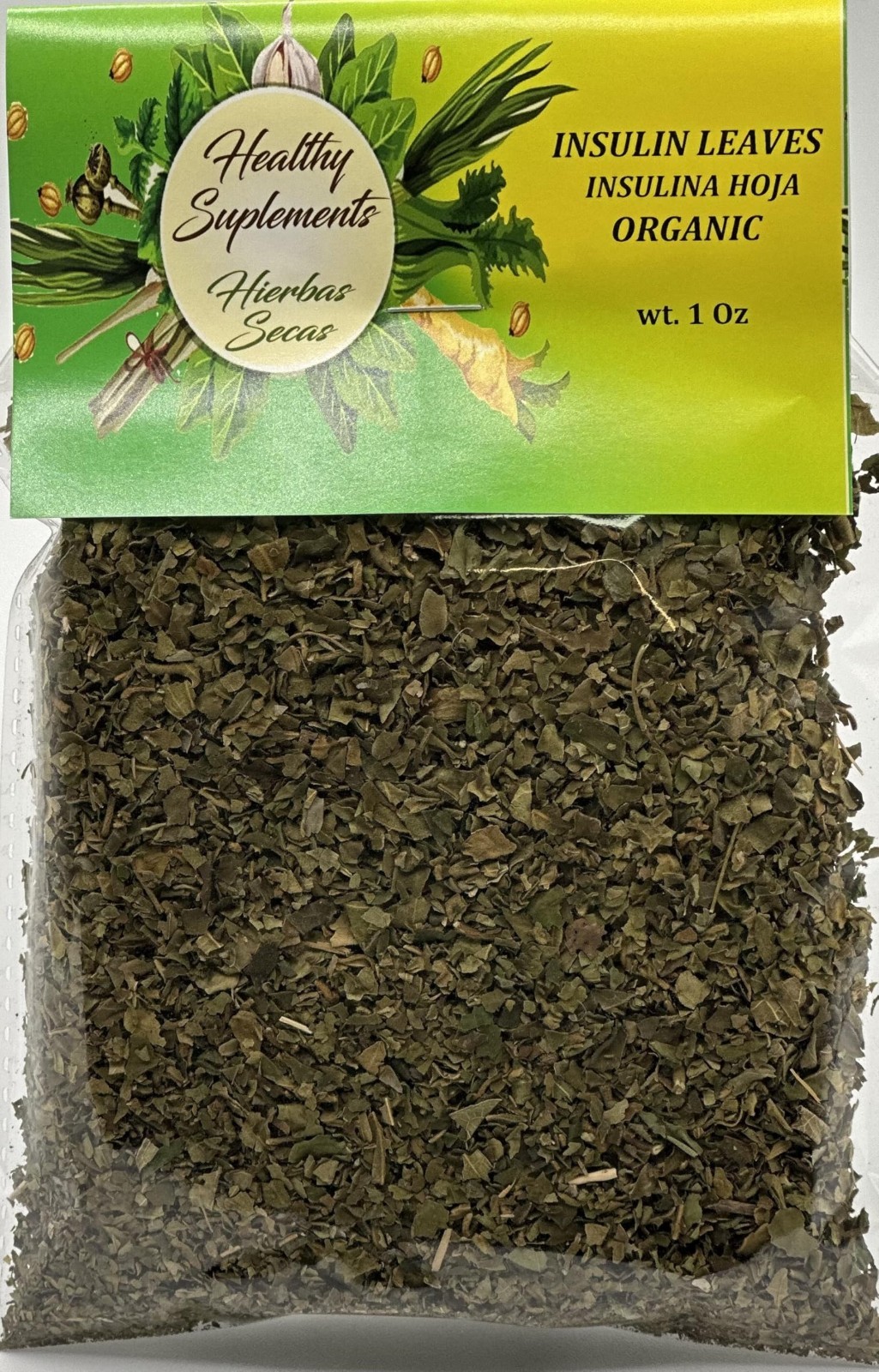 Healthy supplements Insulina Hoja Organica 1 onz + 1 Extra Bag Insulin Leaves Or