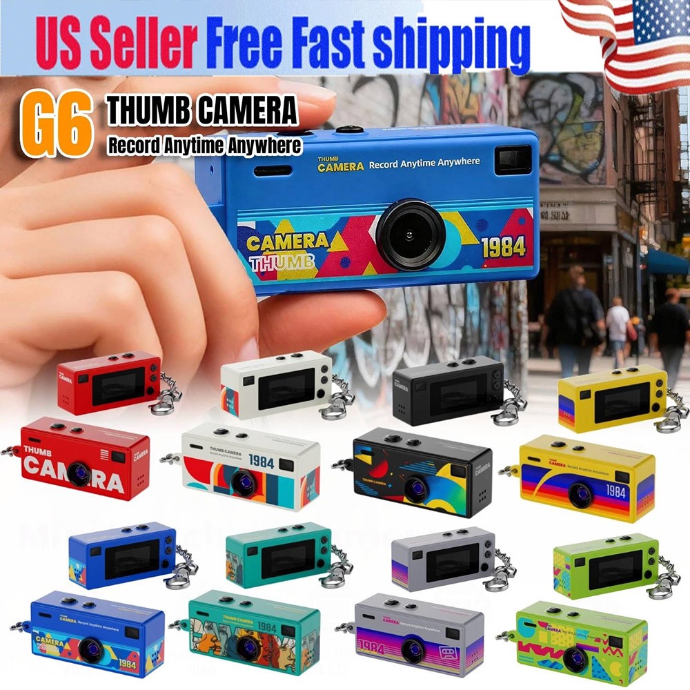 Mini Camera Keychain, Portable Thumb with Screen, Pocket Camera for Travel JQ