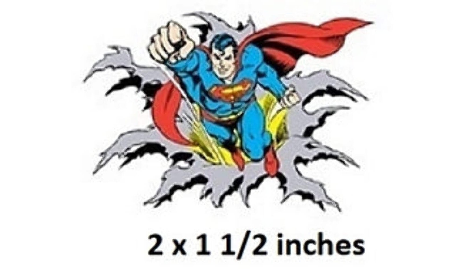 Supes Breakout Wall Decal Classic Superman Removable Sticker Art DC Comics Decor