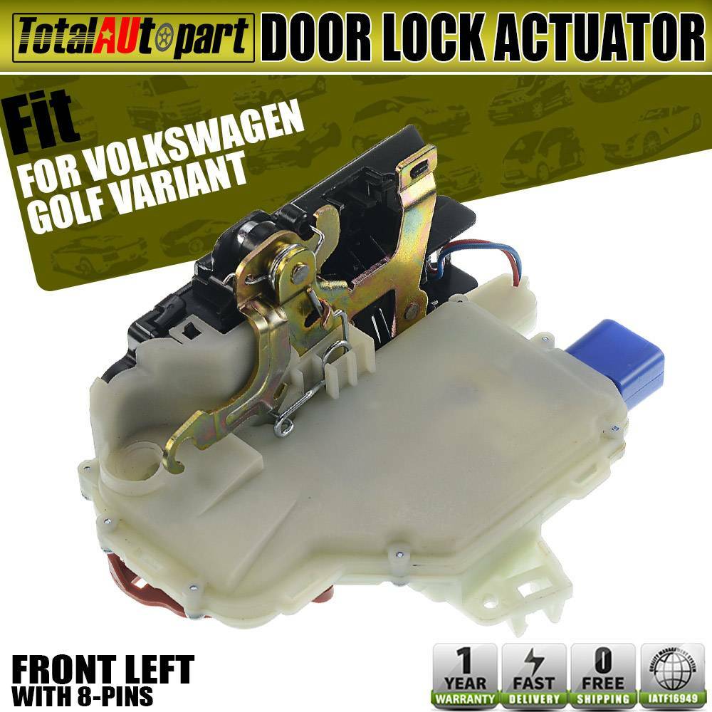 Door Lock Actuator Front Driver Side for Volkswagen Beetle GTI Jetta R32 Rabbit