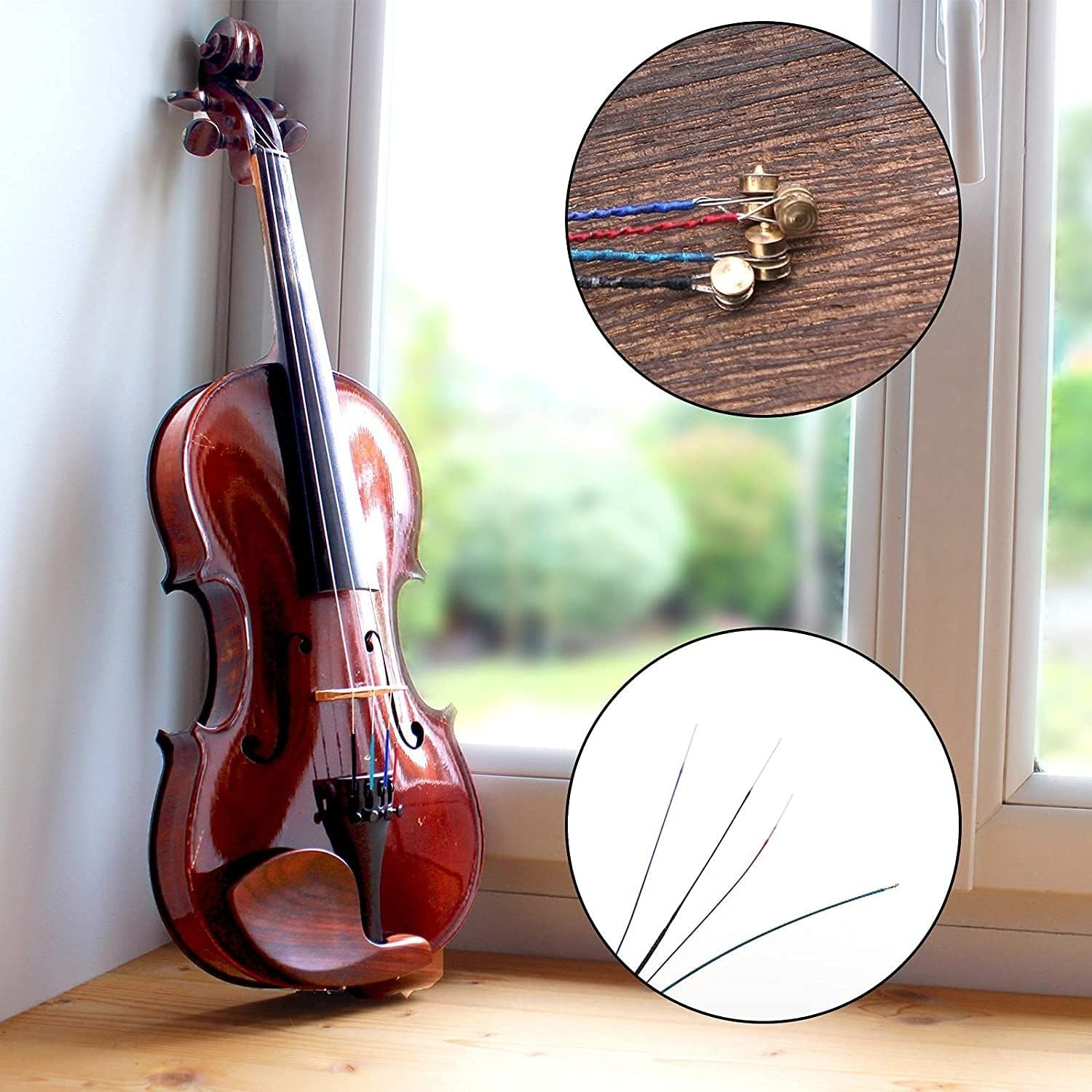 4/4 Violin String Universal Set Classic Silver String GDAE Steel Core with Ni...