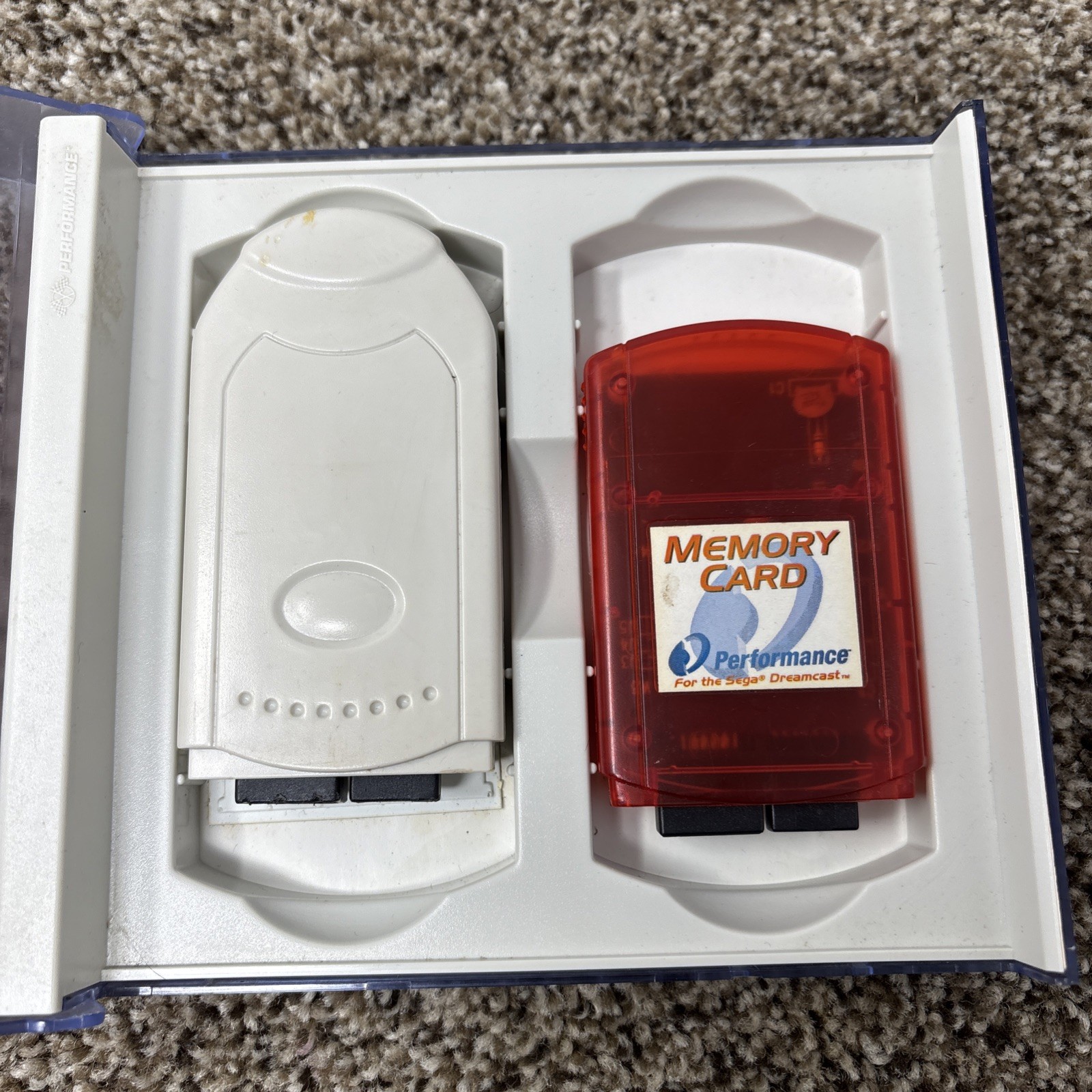 Sega Dreamcast Blue Memory Card Lot Tested With Case