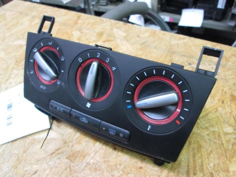 2007-2008 Mazda 3 A/C Heater Climate Temperature Manual Control Black Panel OEM