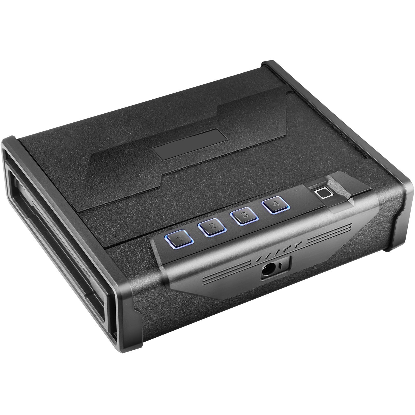 NEW Gun Safe with Fingerprint/Password/Key Lighting for 2 Pistols & Magazines