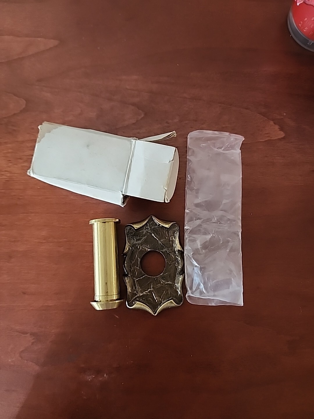 Vintage Door Viewer And Plate Brass