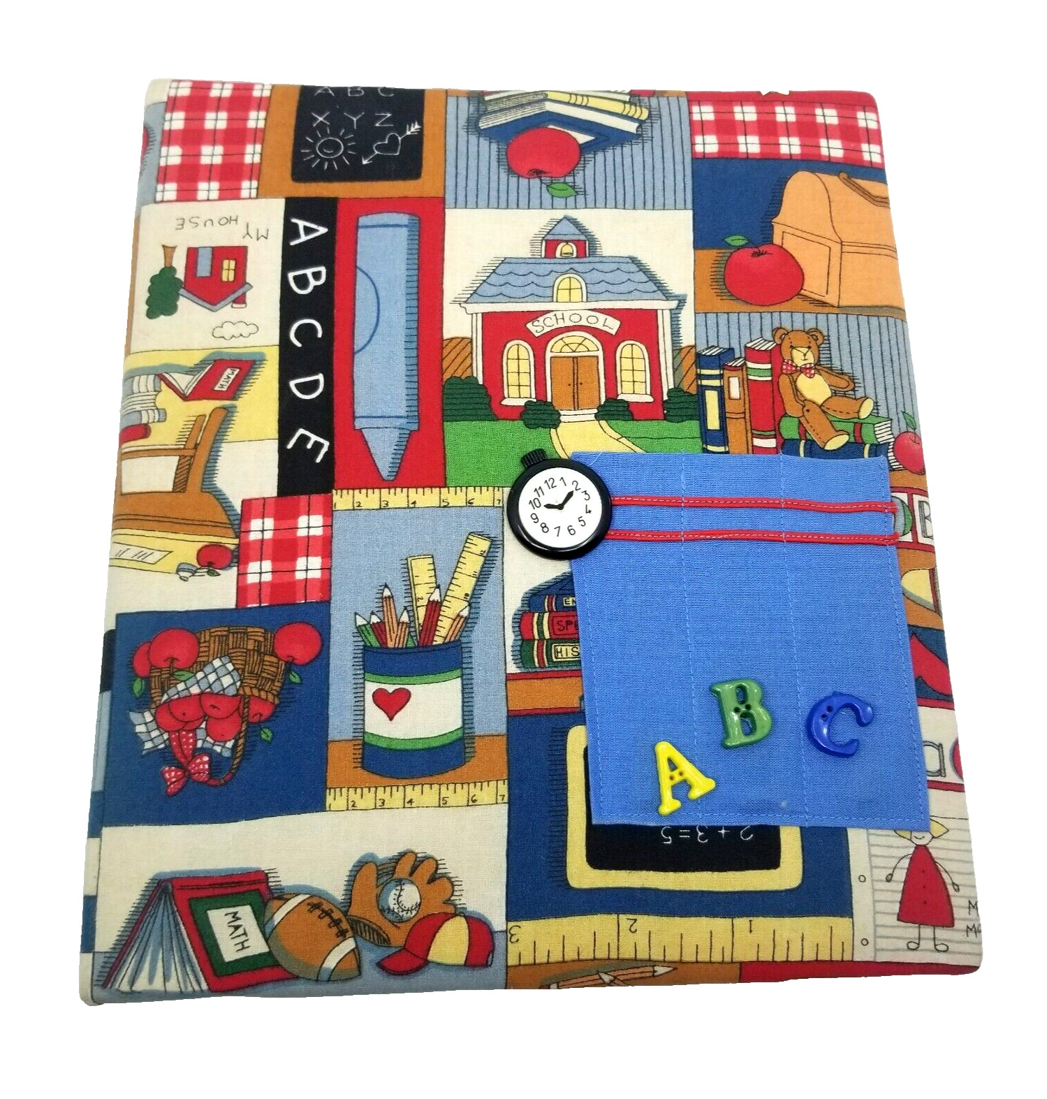 Handmade Fabric Covered 3 Ring Binder Homeschool Teacher Elementary School Mom