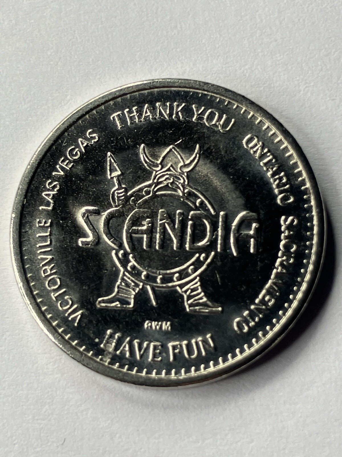 VINTAGE SCANDIA ARCADE TOKEN #tr6