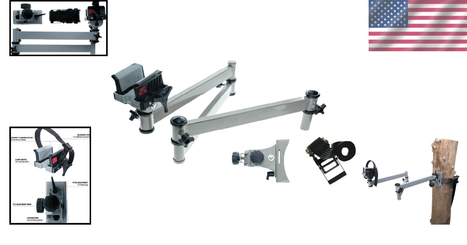 Aluminum Tripod with Durable Frame, Lightweight, Stable Design, Bubble Level,...