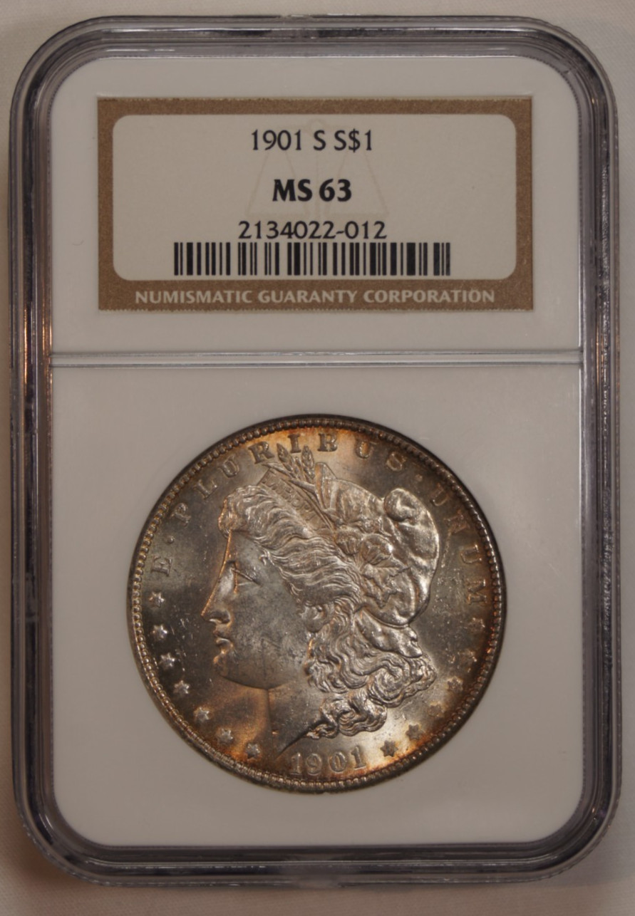1901-S Morgan Silver Dollar - NGC MS63