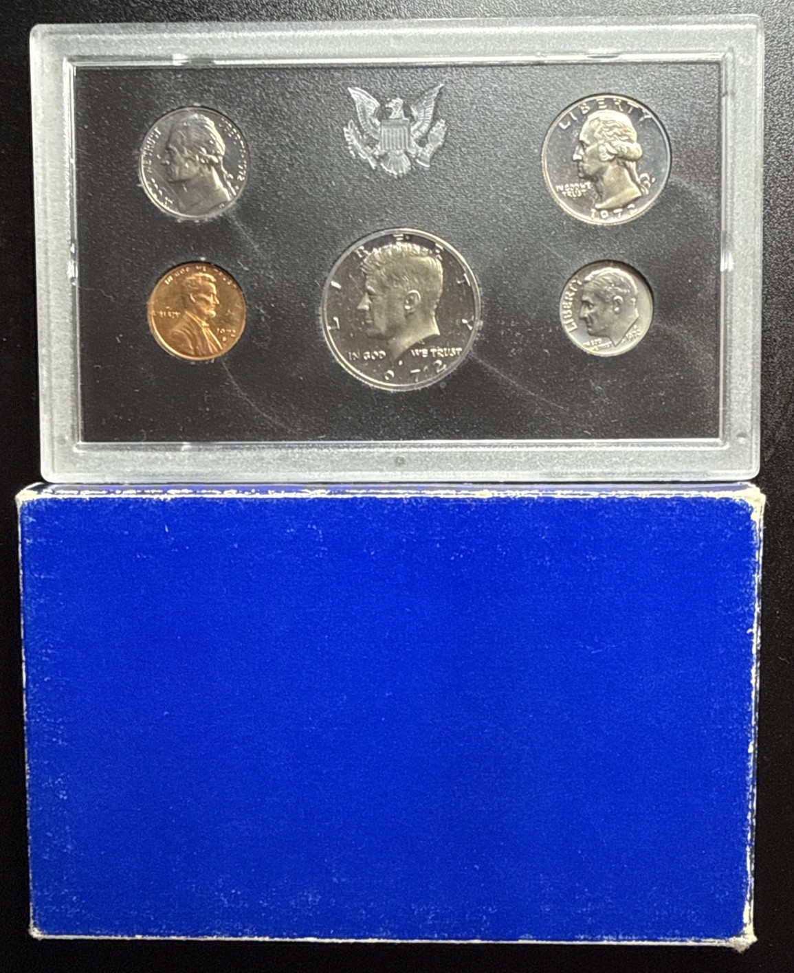 1972 S US Mint Proof Set OGP 5 Coin