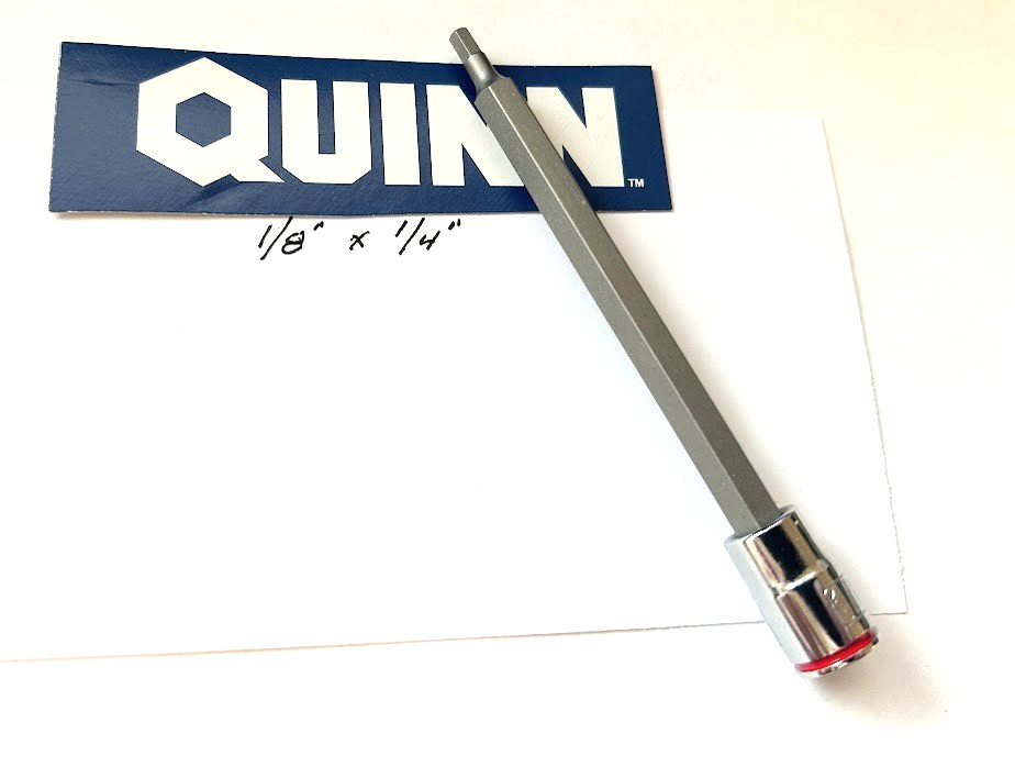 QUINN  5/32" x 1/4" Dr  Hex Bit Socket - 3.8 in long -  Free USA Shipping