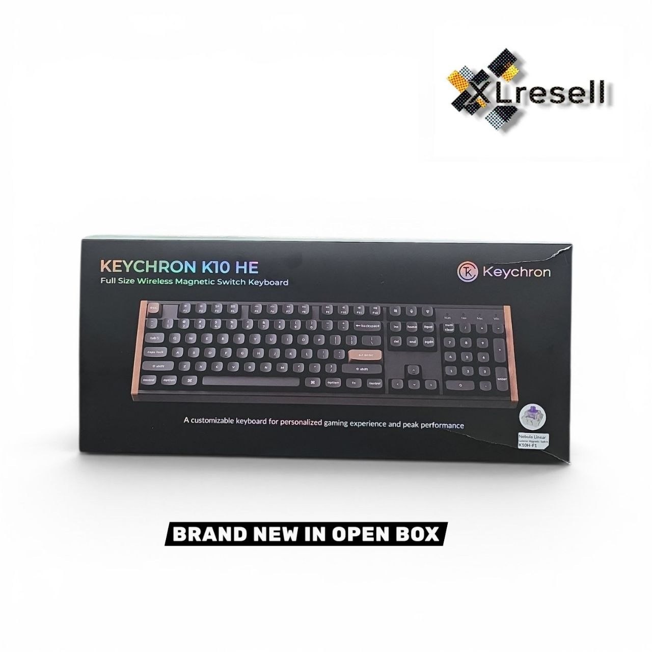 Keychron K10 HE 100% Custom Hall Effect Mechanical Gaming Keyboard QMK Black