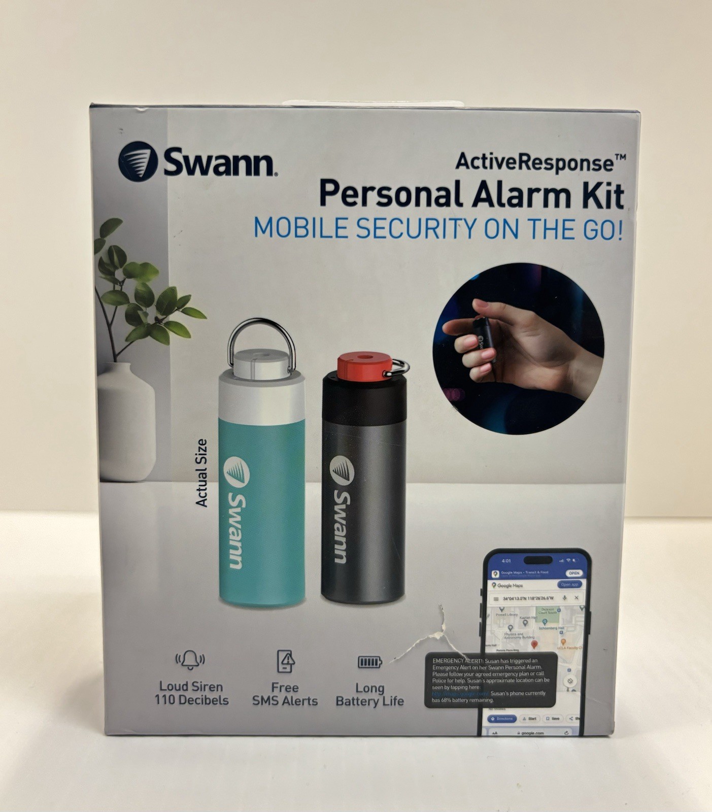 Swann ActiveResponse Smart Personal Safety Alarm Kit - SWIFI-MPRSB1T1-US