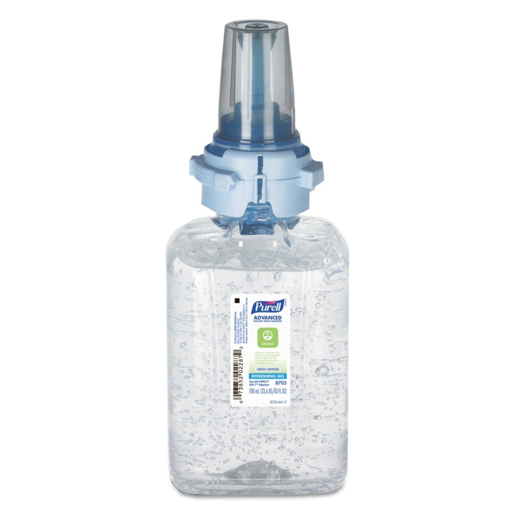 PURELL 870304EA 700 mL Gel Hand Sanitizer Refill - Fragrance-Free New