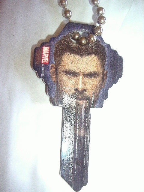 New Thor Marvel Avengers SCHLAGE SC1 68 House Key Blank~On 30" Nickel Chain