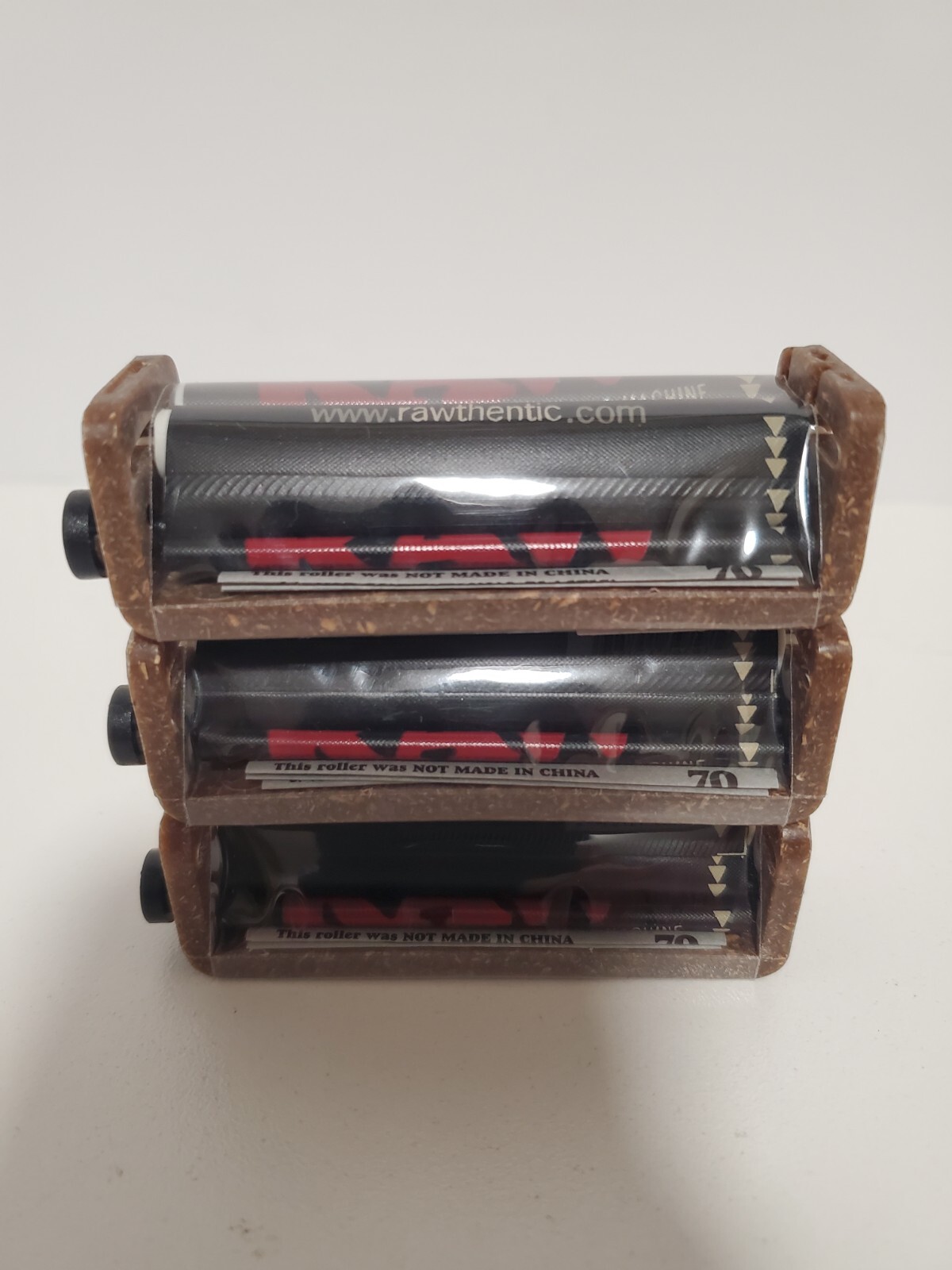 3x Rollers Raw Black 2 Way Rolling Machine 70MM