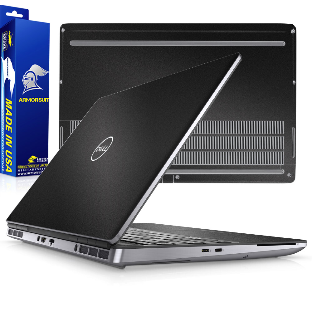 Armorsuit Matte Black Metallic Skin Wrap Film for Dell Precision 7560 / 7550