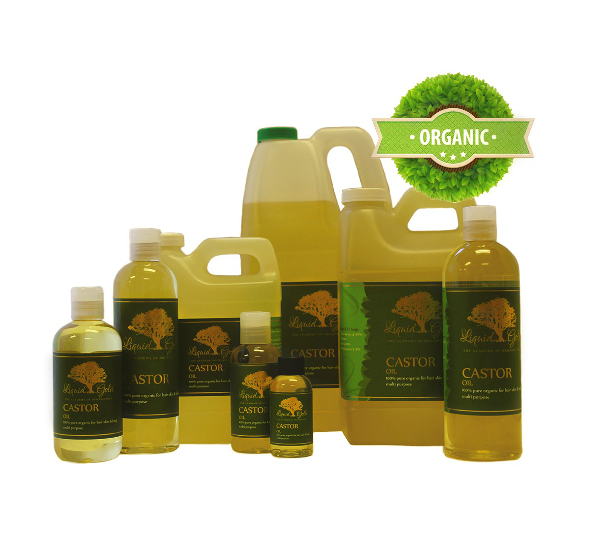 Premium Castor Oil Pure & Organic Fresh Best Quality Skin Care Face Nails Hair