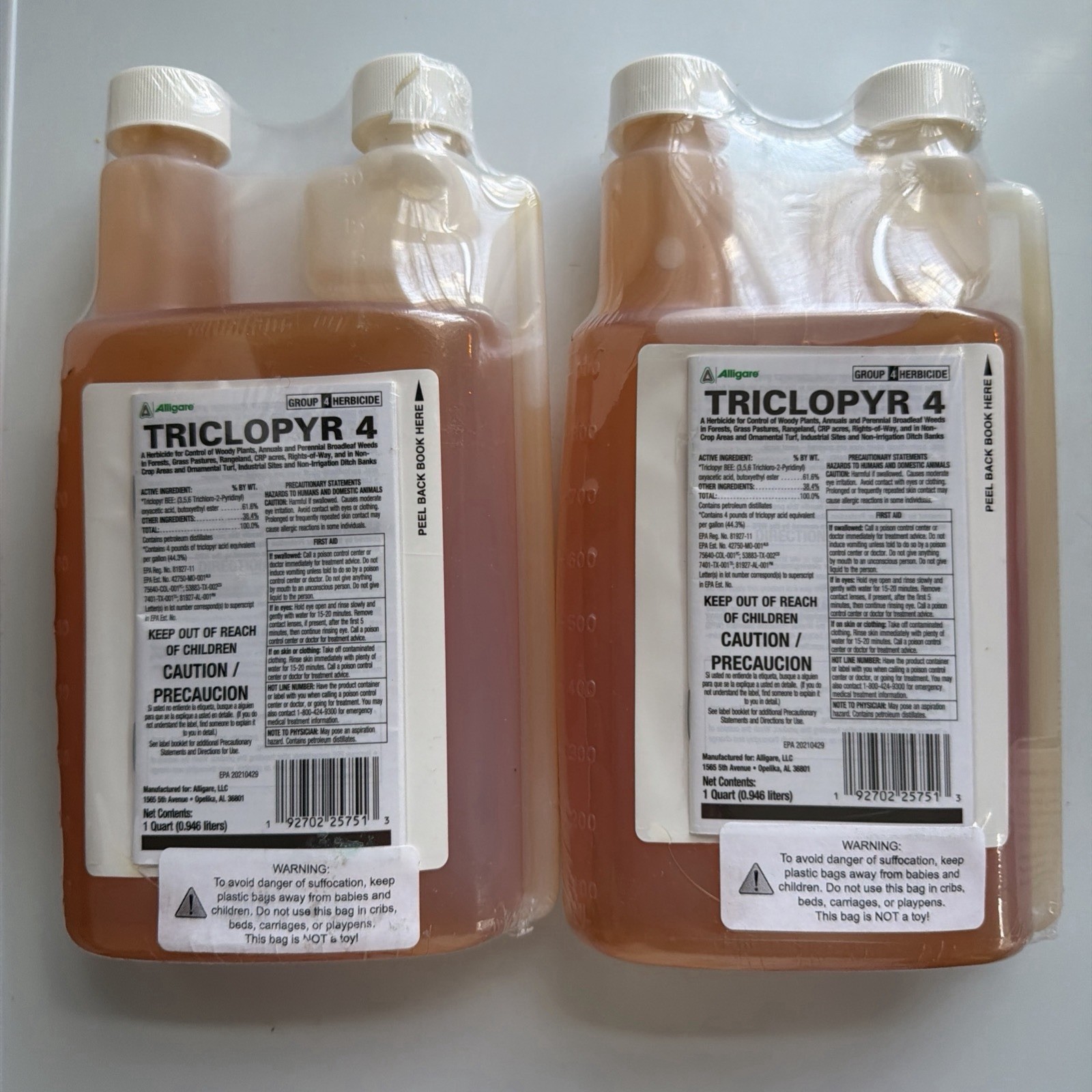Alligare Triclopyr 4 Herbicide Quart 2 pack (2 quarts)