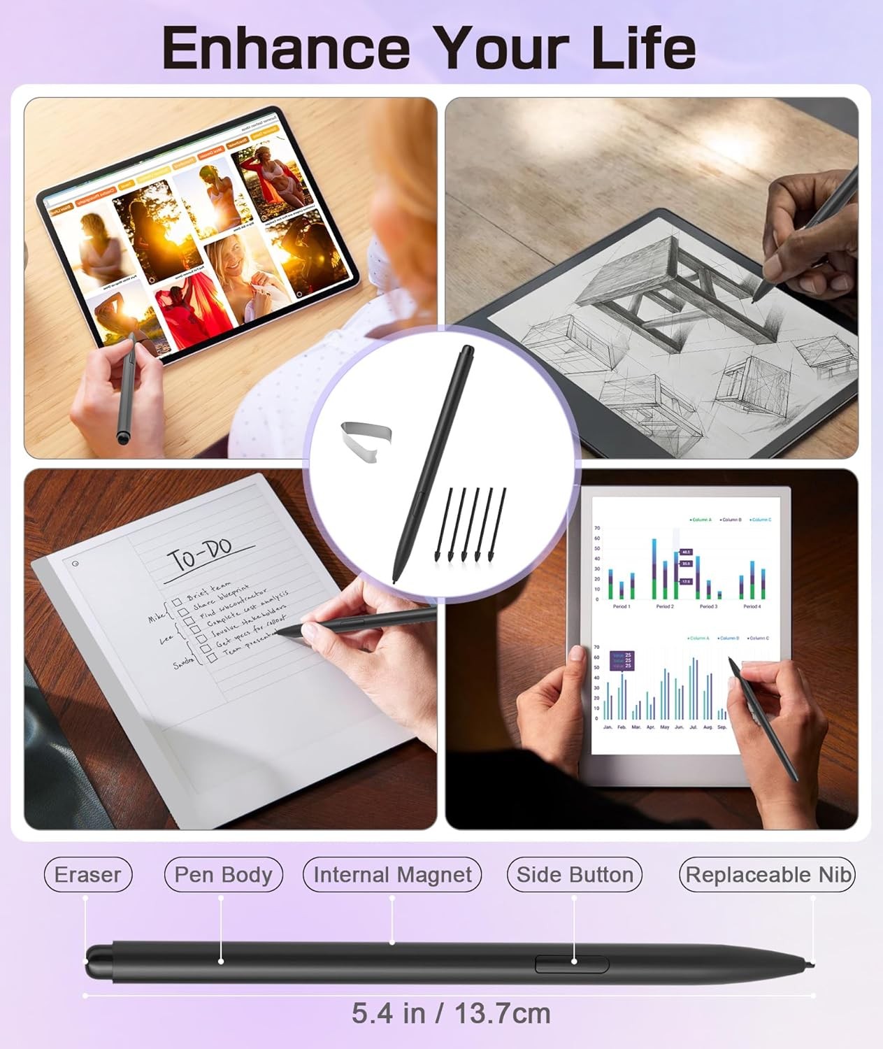 Ciscle Magnetic EMR Stylus Compatible with Remarkable 2, Replacement Digital...