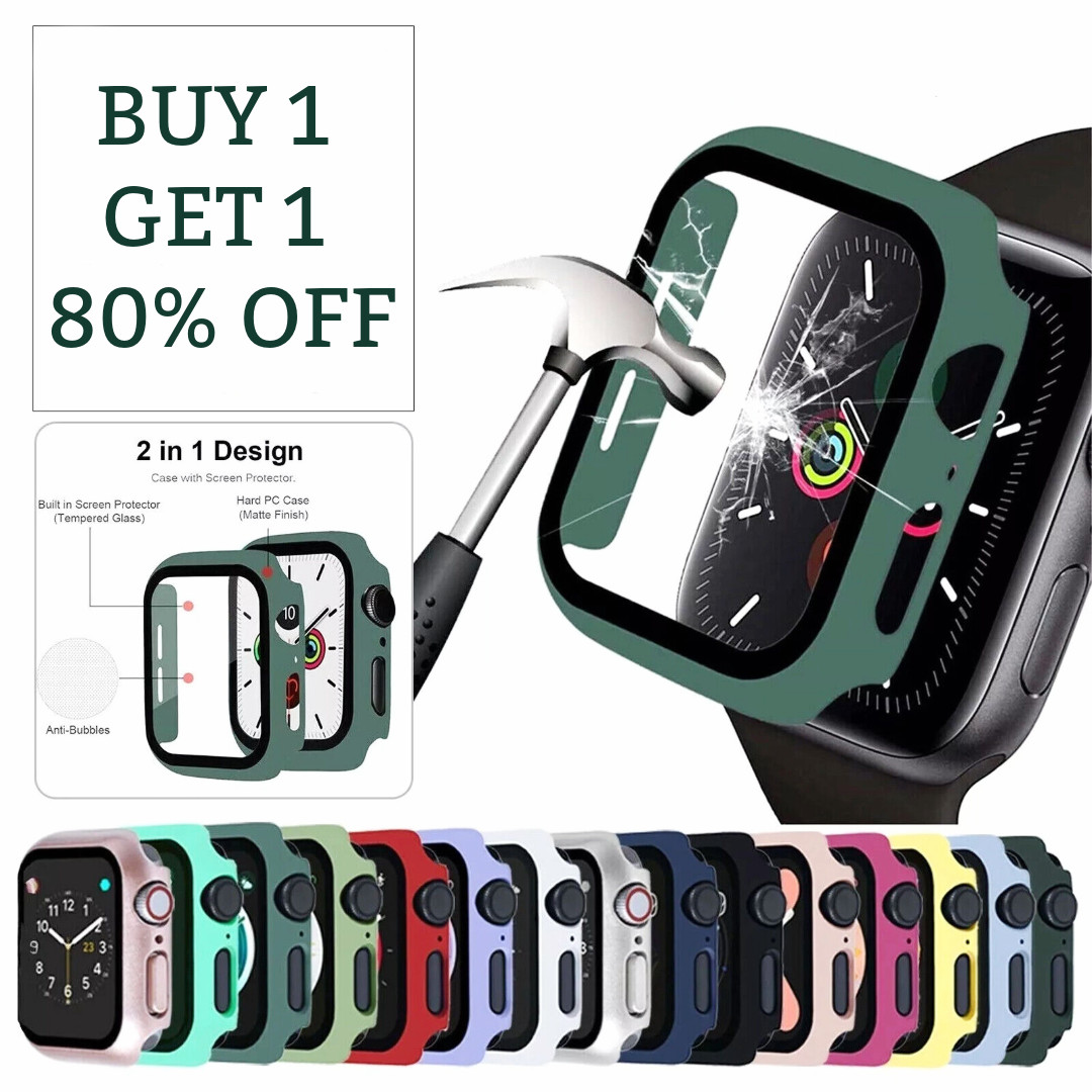 For Apple Watch Series 9 8 7 6 5 4 3 2 SE 40/41/42/44/45mm Case Cover Protector