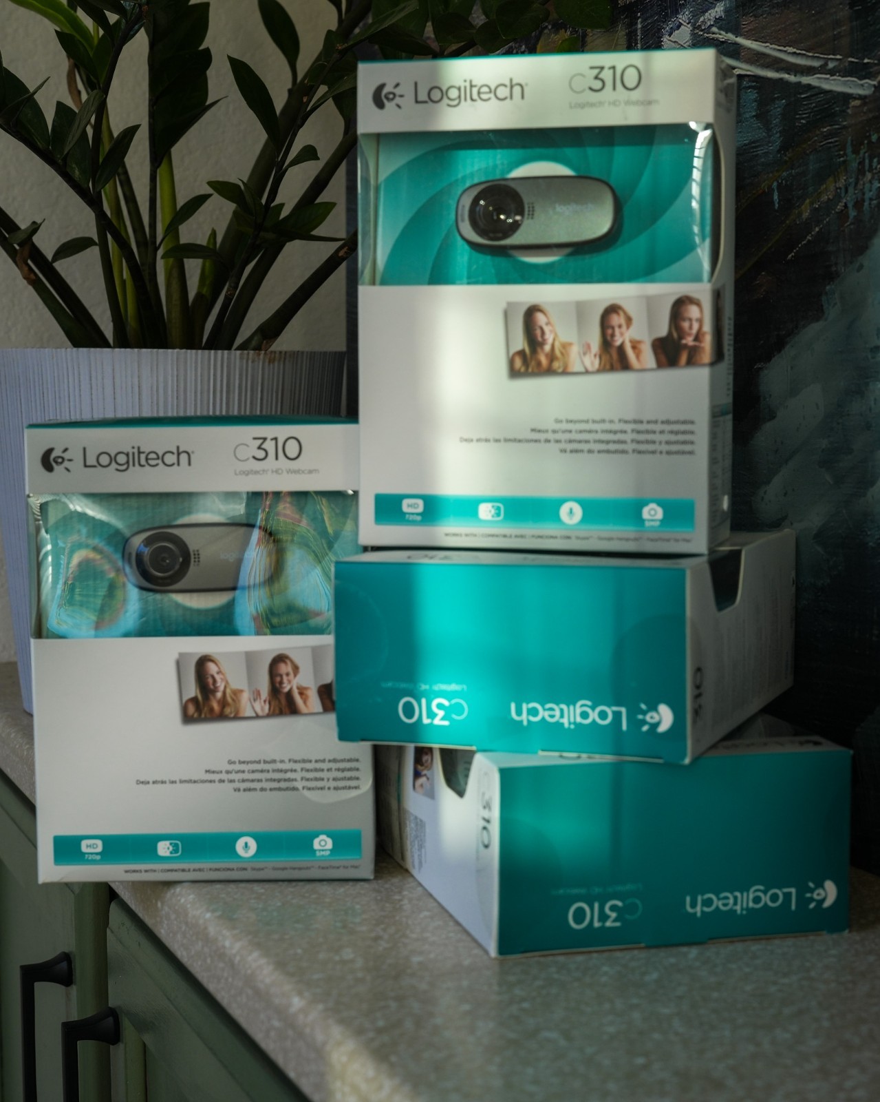 Logitech C310 HD Webcam - Gray Brand New factory sealed