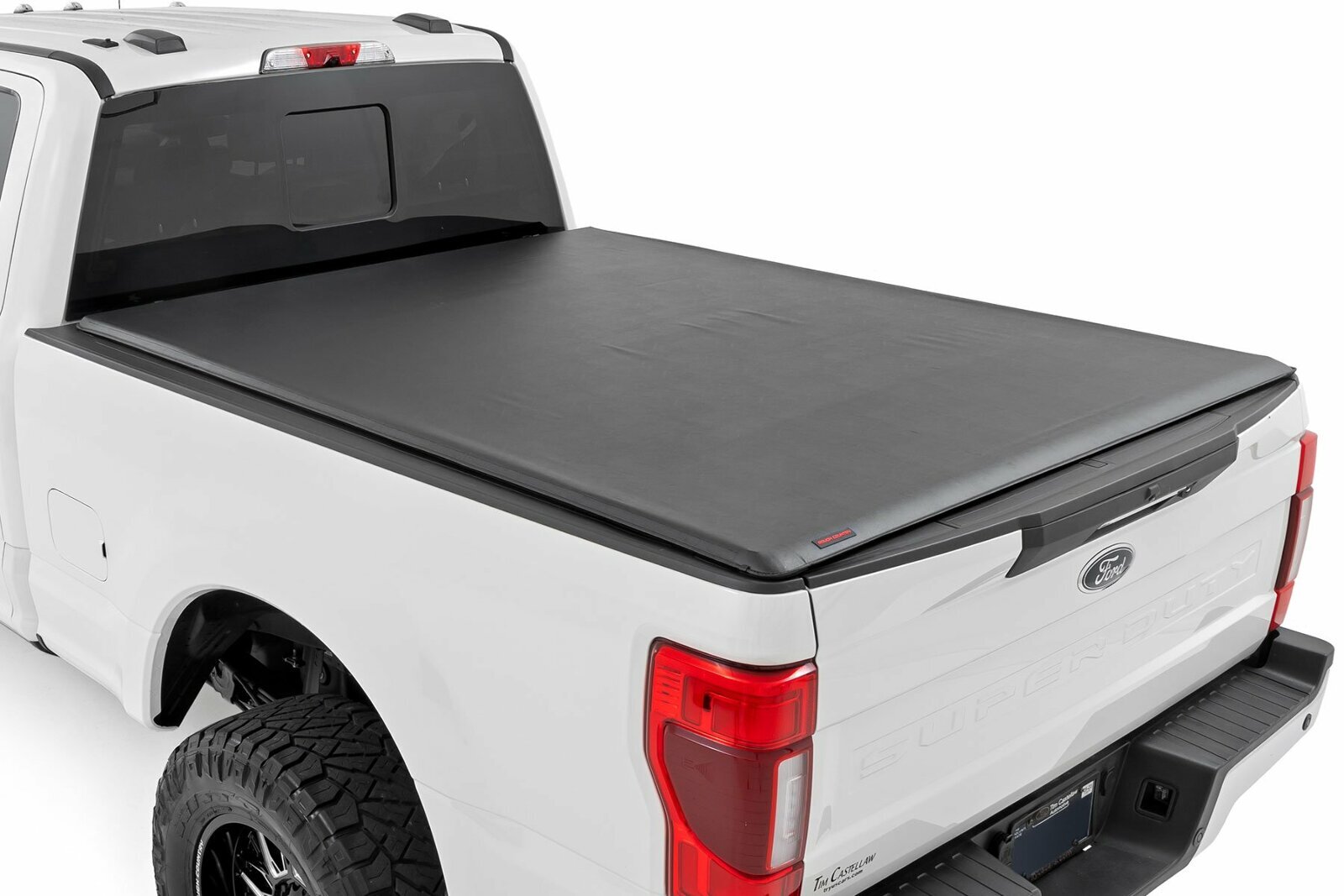 Rough Country Soft Roll Up Bed Cover 6'10" Bed for Ford Super Duty 17-26