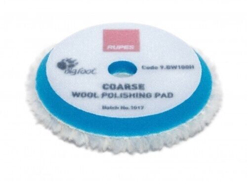 Lot of 4 Rupes 9.BW100H Wool Polishing Pad Coarse 3"