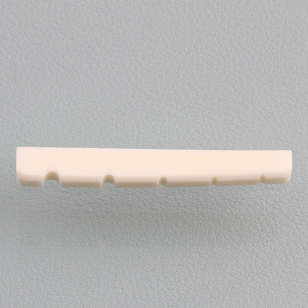 2PCS 5 String Bone Electric Bass Slotted Nut 45mm Flat Bottom