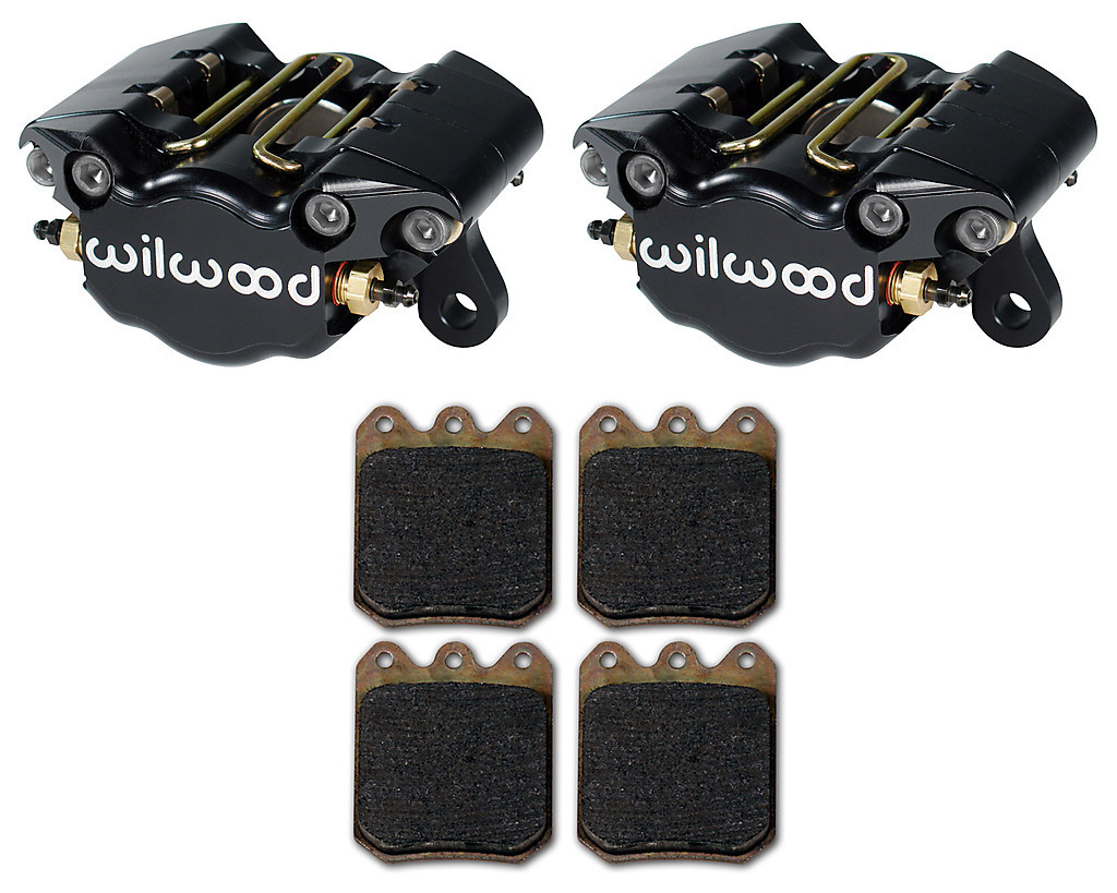 WILWOOD DYNAPRO SINGLE BRAKE CALIPERS & PADS,.38,1.38,3.25,STREET/STRIP,HOT ROD