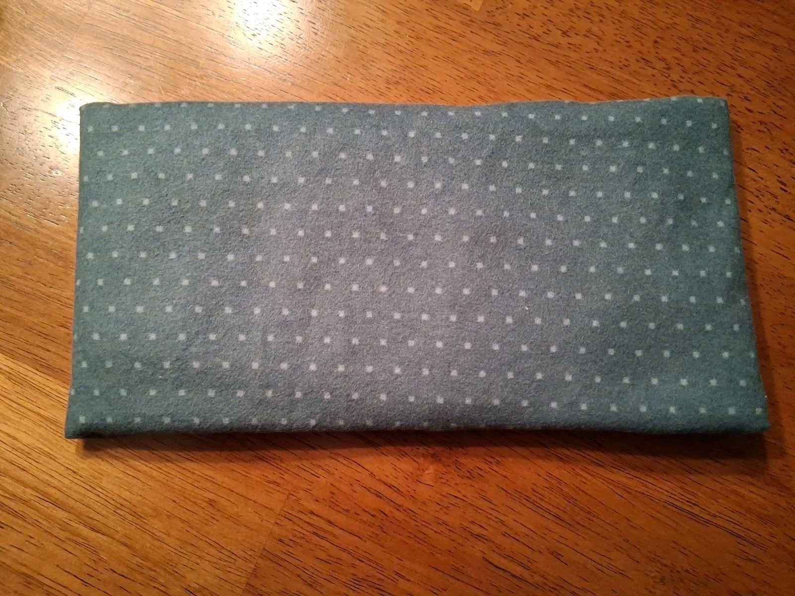 Rice Hot/Cold packs, handmade, new, Teal with gray dots.