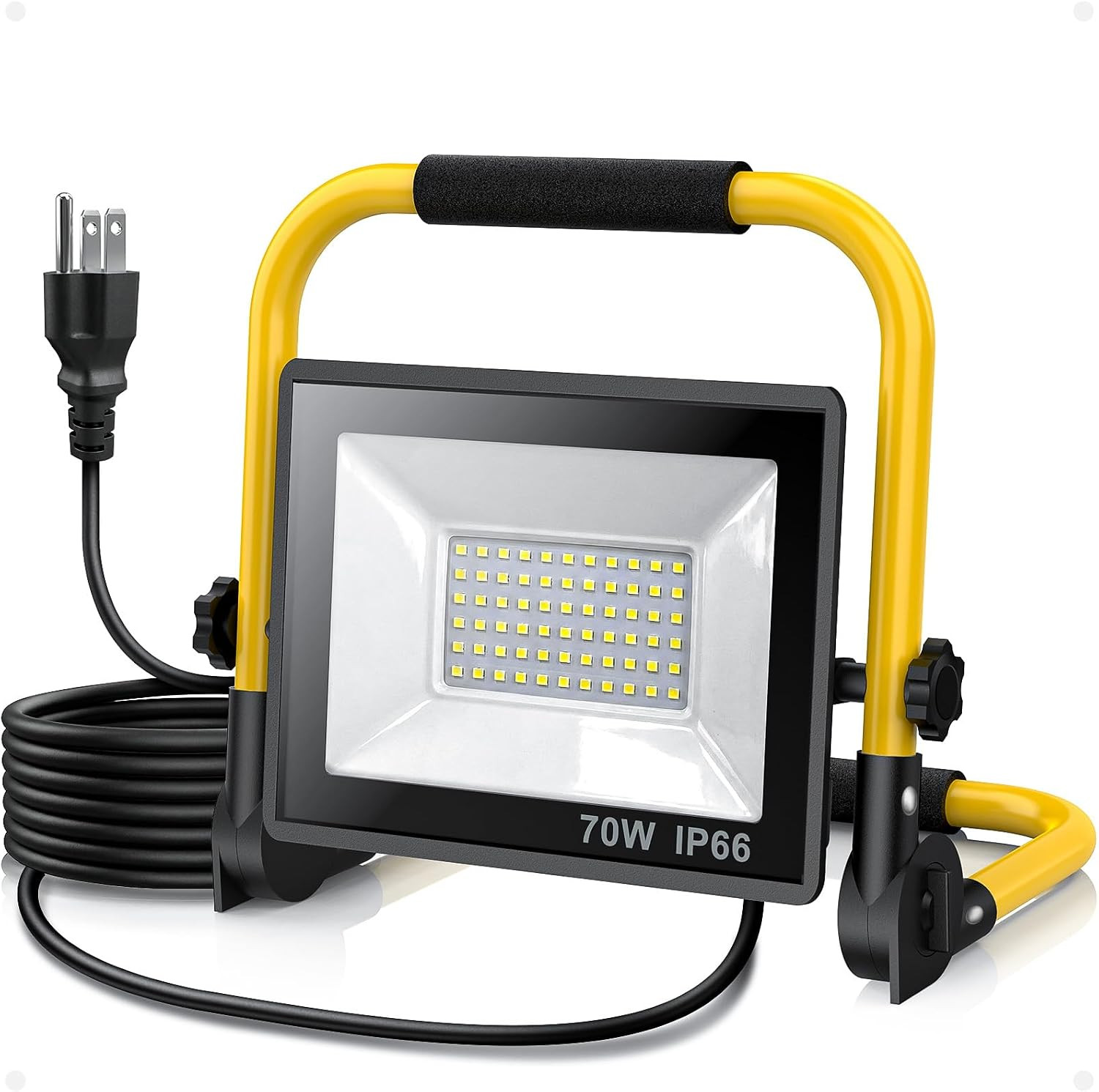 LED Work Light 10000 Lumens, Portable Work Light with Stand, 72 LED COB 6500K, I