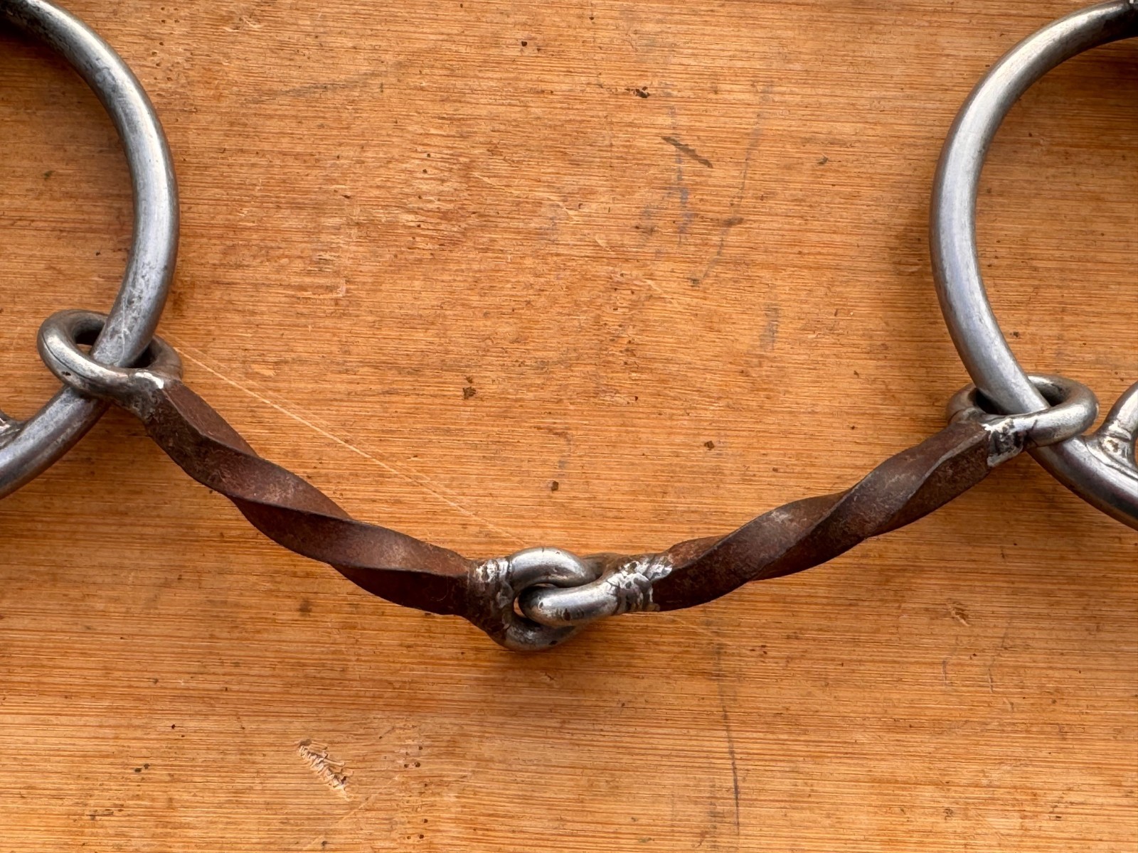 Square Twisted Mouth Ring Combination Bit ~ Barrel Racing ~ 5"