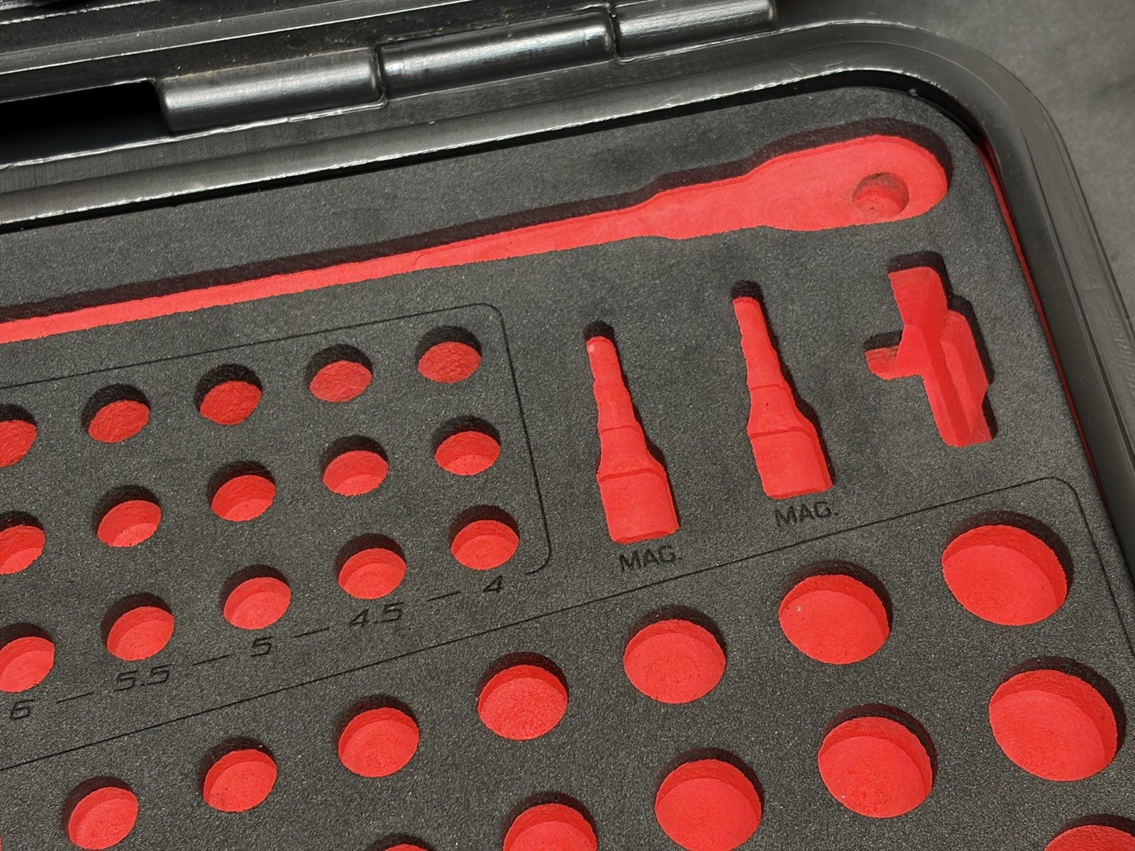 Snap-on Tools 1/4” Dr 100pc Kit Metric SAE Socket Set Ratchet Storage CASE ONLY