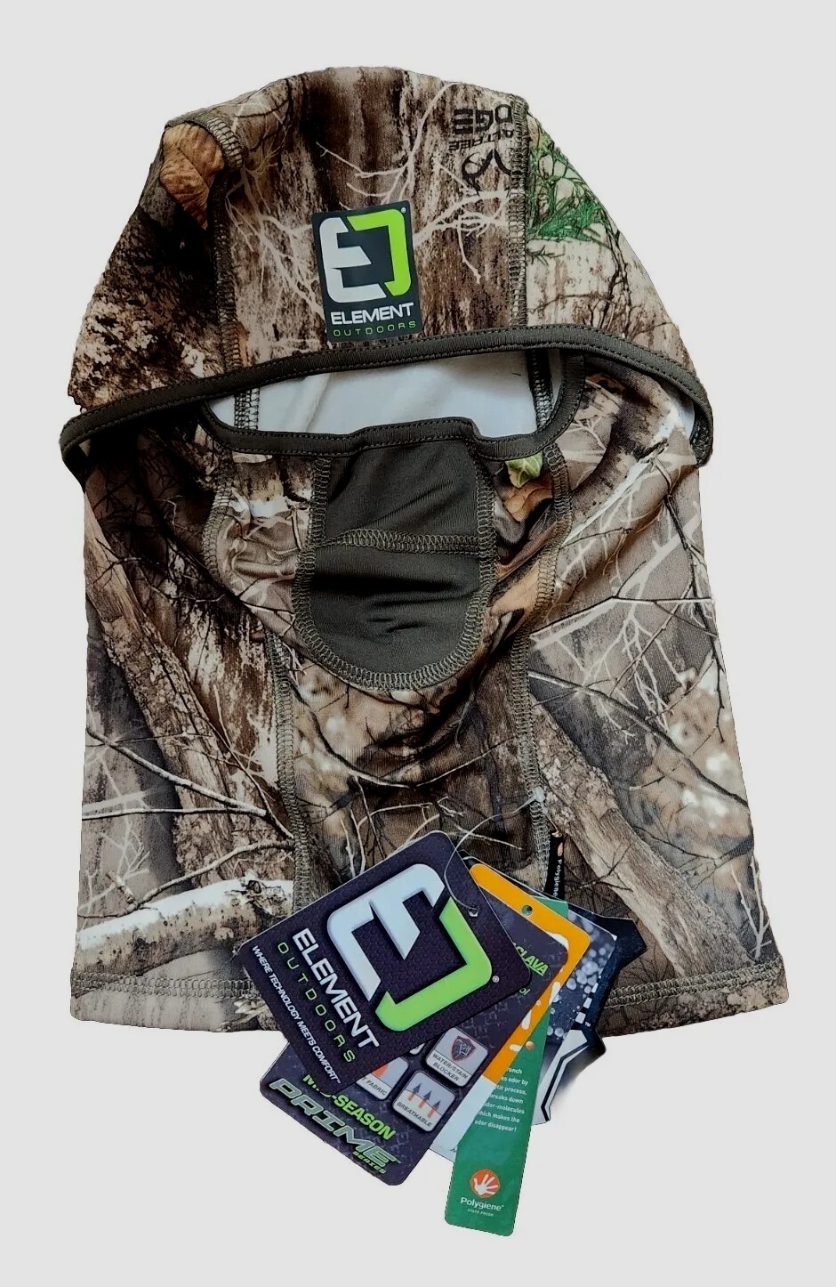 Element Outdoors Mens Prime Series Midseason Facemask Hunting Balaclava NWT $38